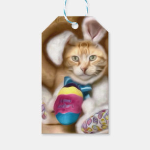 Claude Easter Bunny Holiday Briefkaart Cadeaulabel