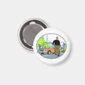 Claude - GTA 3 Magneet (Voorkant / Achterkant)