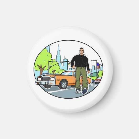 Claude - GTA 3 Magneet (Voorkant)