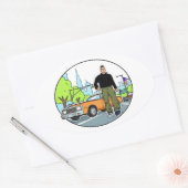 Claude - GTA 3 Ovale Sticker (Envelop)