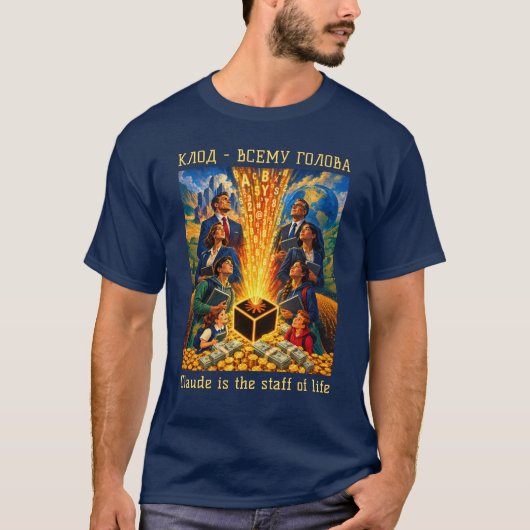 Claude is het levenselixir t-shirt (Voorkant)