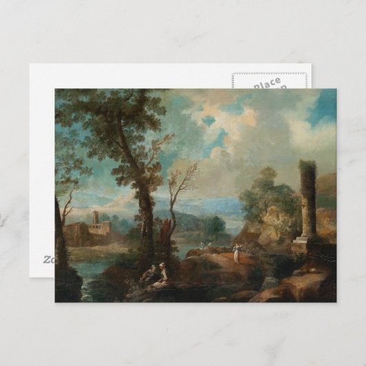 Claude Lorrain Artwork Briefkaart (Voorkant / Achterkant)