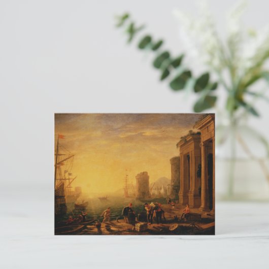 Claude Lorrain Artwork Briefkaart (Staand voorkant)