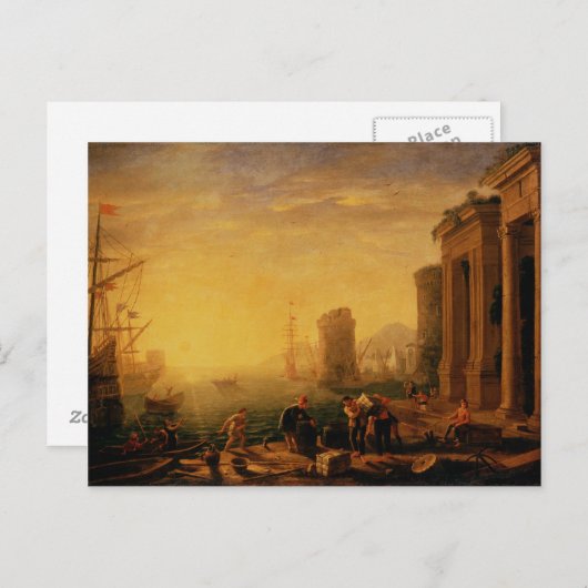 Claude Lorrain Artwork Briefkaart (Voorkant / Achterkant)