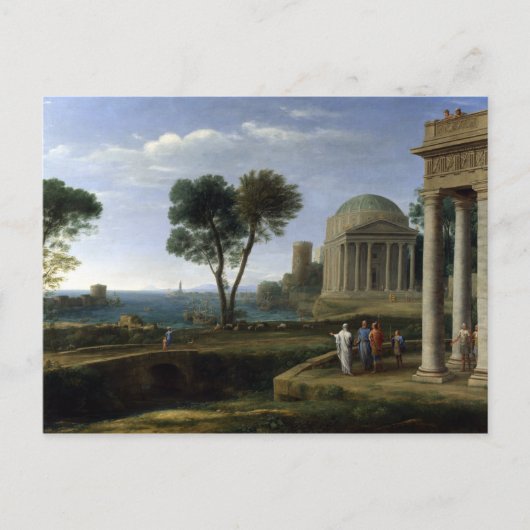 Claude Lorrain Landscape met Aeneas in Delos Briefkaart (Voorkant)