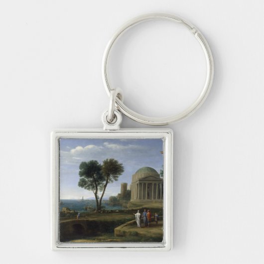 Claude Lorrain Landscape met Aeneas in Delos Sleutelhanger (Voorkant)