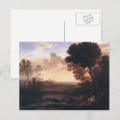 Claude Lorrain- Landscape met Parijs en Oenone Briefkaart (Voorkant / Achterkant)