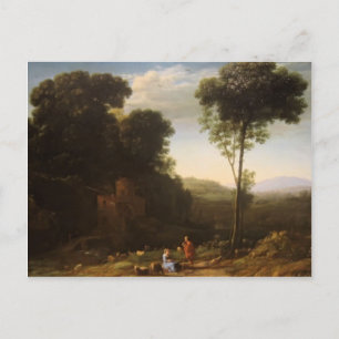 Claude Lorrain - Pastoral Landscape met Mill Briefkaart