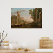 Claude Lorrain - Ruins of the Roman forum Poster (Keuken)