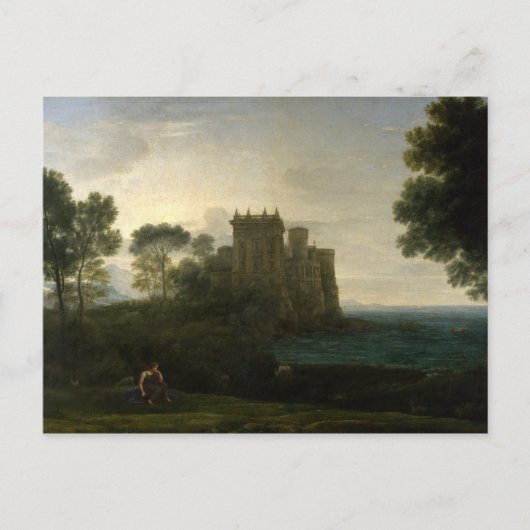 Claude Lorrain The Enchanted Castle Landscape Briefkaart (Voorkant)