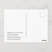 Claude Mellan’s Face of Christ 1649 engraving Briefkaart (Achterkant)