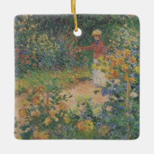 Claude Monet 1895 Vintage in de tuin Keramisch Ornament