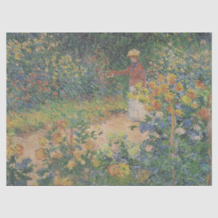 Claude Monet 1895 Vintage in de tuin Tissuepapier