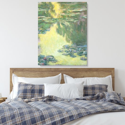 Claude Monet 1907 waterlilies Canvas Afdruk (Insitu (Slaapkamer))