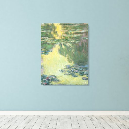 Claude Monet 1907  waterlilies Canvas Afdruk (Insitu (Houten vloer))