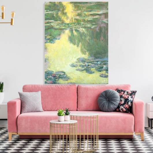 Claude Monet 1907 waterlilies Canvas Afdruk (Insitu (Woonkamer))