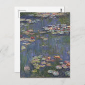 Claude Monet 1916  waterlilies Briefkaart (Voorkant / Achterkant)