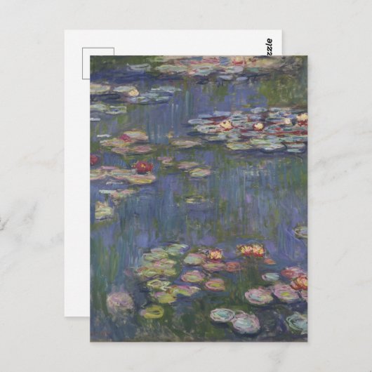 Claude Monet 1916  waterlilies Briefkaart (Voorkant / Achterkant)