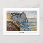Claude Monet #38-2 - Fine Art Briefkaart<br><div class="desc">Claude Monet - de Cliff of Aval Etretat. Art & signature briefkaart #38-2 door het Zedign House. Ga voor meer afbeeldingen en design van Claude Monet - Paintings & Drawings Vol 2,  naar https://books.zedign.com/zas/3.html</div>