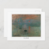 Claude Monet #668 - Fine Art Briefkaart (Voorkant / Achterkant)