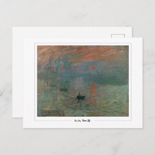 Claude Monet #668 - Fine Art Briefkaart (Voorkant / Achterkant)