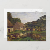 Claude Monet | A Farmyard in Normandy Briefkaart (Voorkant / Achterkant)