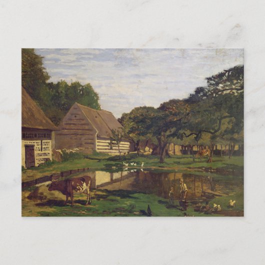 Claude Monet | A Farmyard in Normandy Briefkaart (Voorkant)