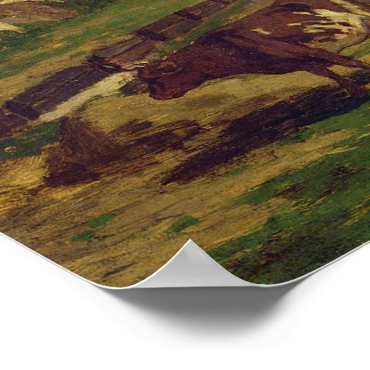 Claude Monet | A Farmyard in Normandy Poster (Hoek)