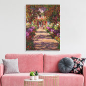 Claude Monet | A Pathway in Monet's Garden Canvas Afdruk (Insitu (Woonkamer))