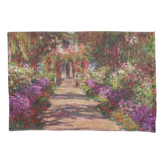 Claude Monet | A Pathway in Monet's Garden Kussensloop (Voorkant)