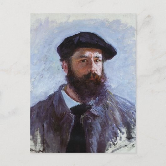 Claude Monet a Self-Portrait briefkaart (Voorkant)