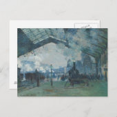 Claude Monet - Aankomst van de Normandische trein Briefkaart (Voorkant / Achterkant)