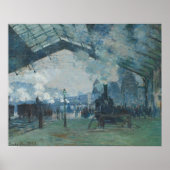 Claude Monet - Aankomst van de Normandische trein Poster (Voorkant)