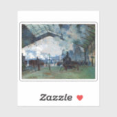Claude Monet Aankomst van de Normandy Train Gare Sticker (Vel)