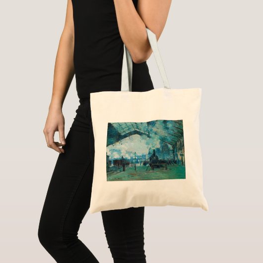 Claude Monet Aankomst van de Normandy Train Tote Bag (Voorkant (product))