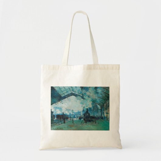 Claude Monet Aankomst van de Normandy Train Tote Bag (Voorkant)