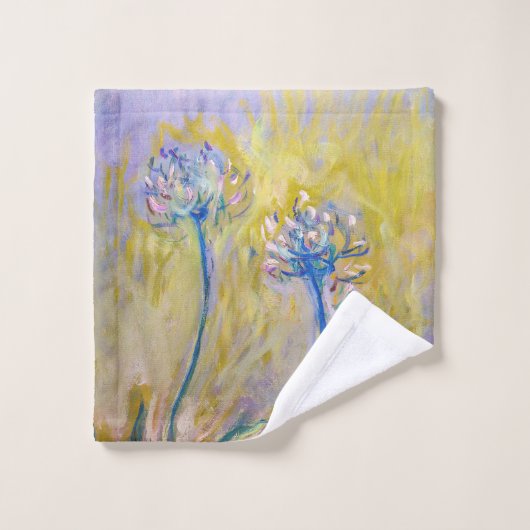 Claude Monet - Agapanthus Bad Handdoek (Wasdoekje)