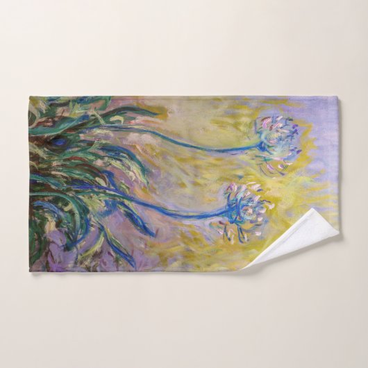 Claude Monet - Agapanthus Bad Handdoek (Handdoek)