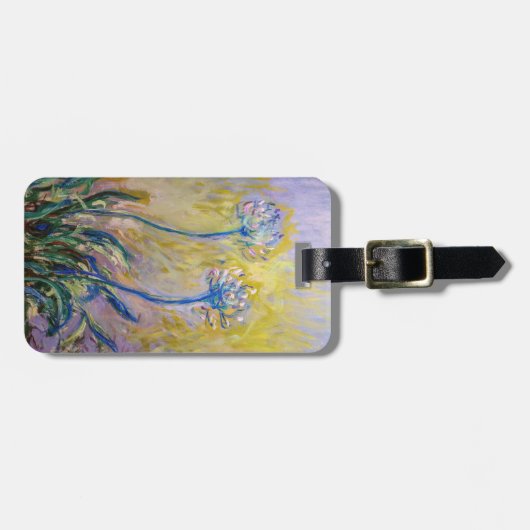 Claude Monet - Agapanthus Bagagelabel (Voorkant horizontaal)