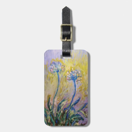Claude Monet - Agapanthus Bagagelabel (Voorkant verticaal)