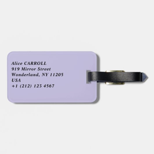 Claude Monet - Agapanthus Bagagelabel (Achterkant horizontaal)