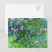 Claude Monet Agapanthus Briefkaart (Voorkant / Achterkant)