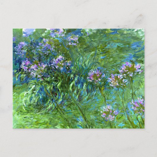 Claude Monet Agapanthus Briefkaart (Voorkant)
