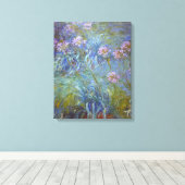 Claude Monet Agapanthus Canvas Afdruk (Insitu (Houten vloer))