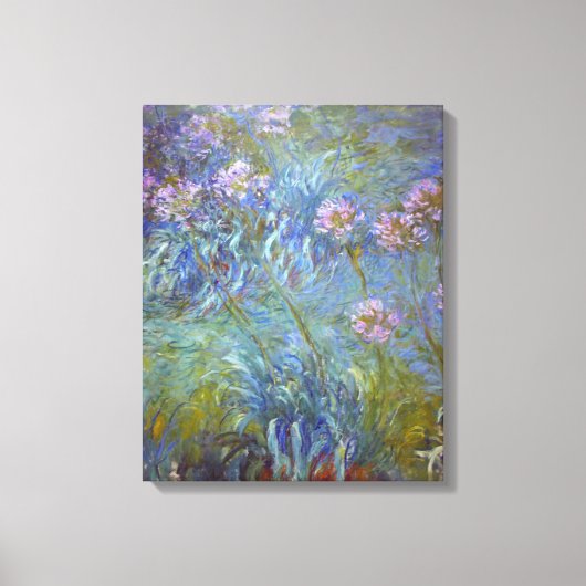 Claude Monet Agapanthus Canvas Afdruk (Voorkant)