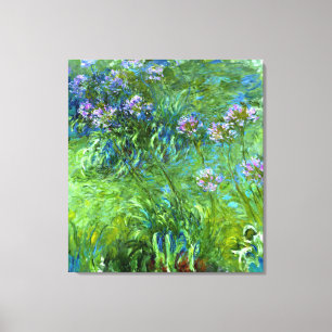 Claude Monet Agapanthus Canvas Afdruk