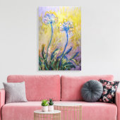 Claude Monet - Agapanthus Canvas Afdruk (Insitu (Woonkamer))