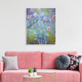 Claude Monet Agapanthus Canvas Afdruk (Insitu (Woonkamer))