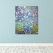 Claude Monet Agapanthus Canvas Afdruk (Insitu (Houten vloer))