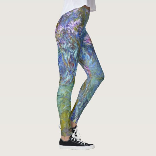 Claude Monet Agapanthus Fine Art Floral GalleryHD Leggings (Rechts)
